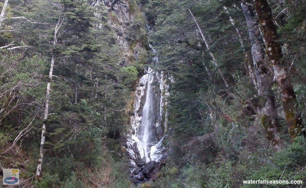 Avalanche Creek Falls from the viewing platform
